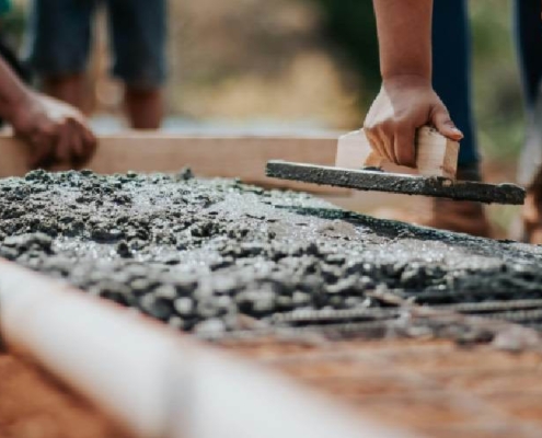 Laying out Concrete